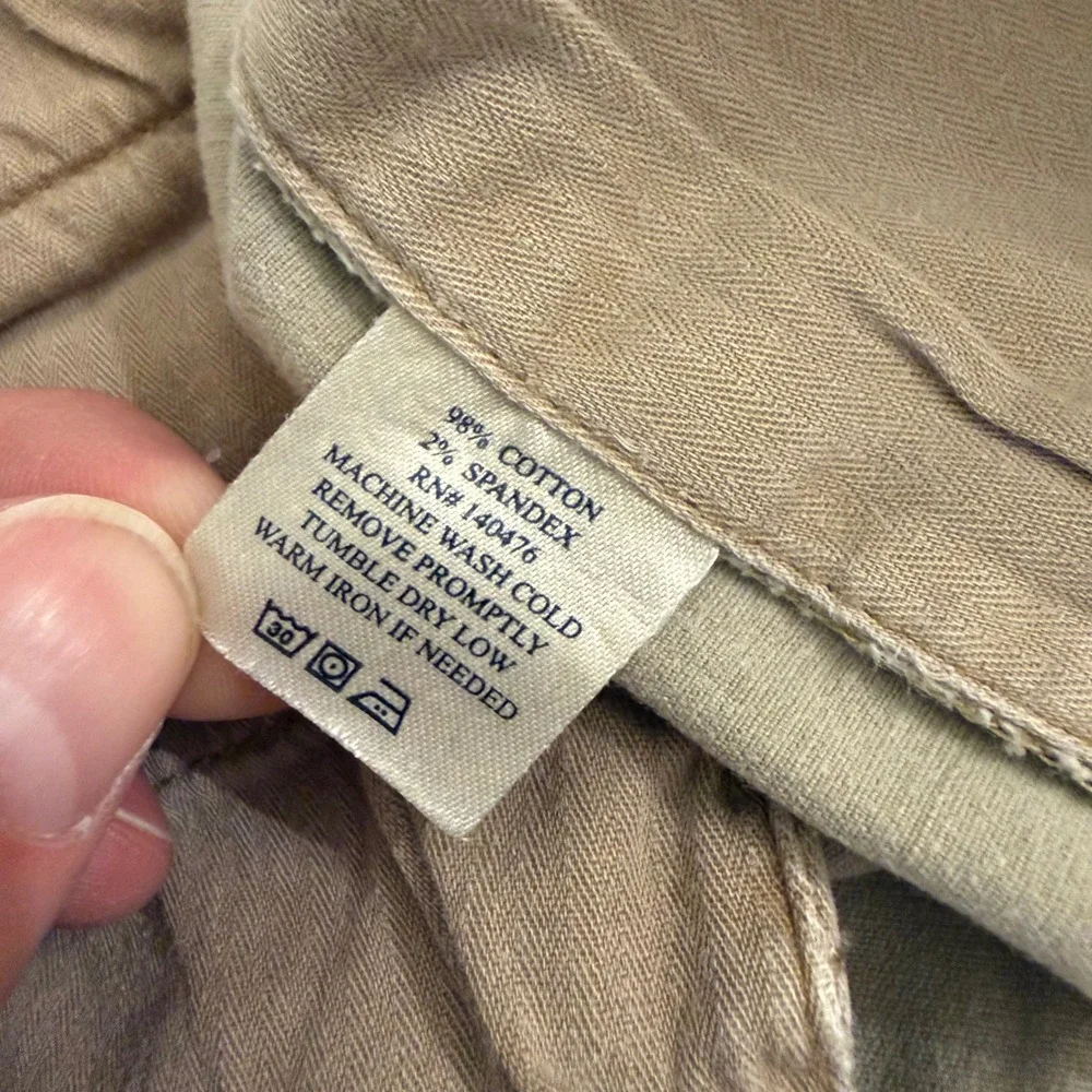 Faherty Brand Mens All Day Shorts Khaki Tan Chino Stretch Twill Size 40